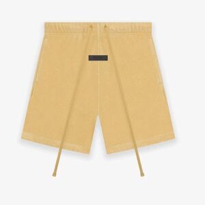 ESSENTIALS Fear Of God Terry Shorts Light Tuscan Yellow Casual Shorts Size XS